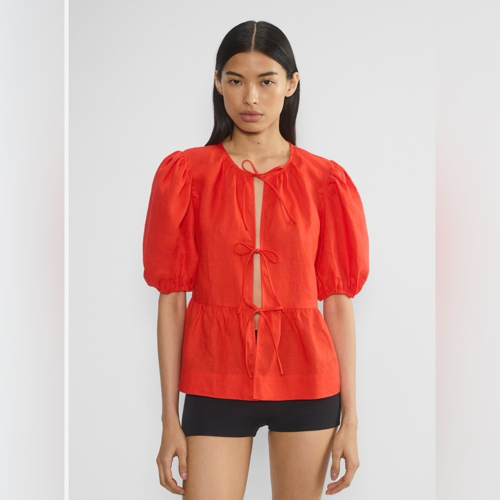 Aritzia Violette Linen Blouse